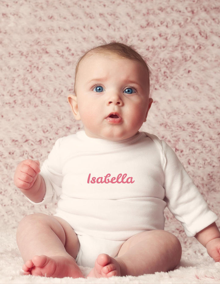 Pregnancy Announcement Baby Bodysuit, Personalized Infant Clothing with Name, Newborn Coming Soon Baby Shower Gift, Personalized baby