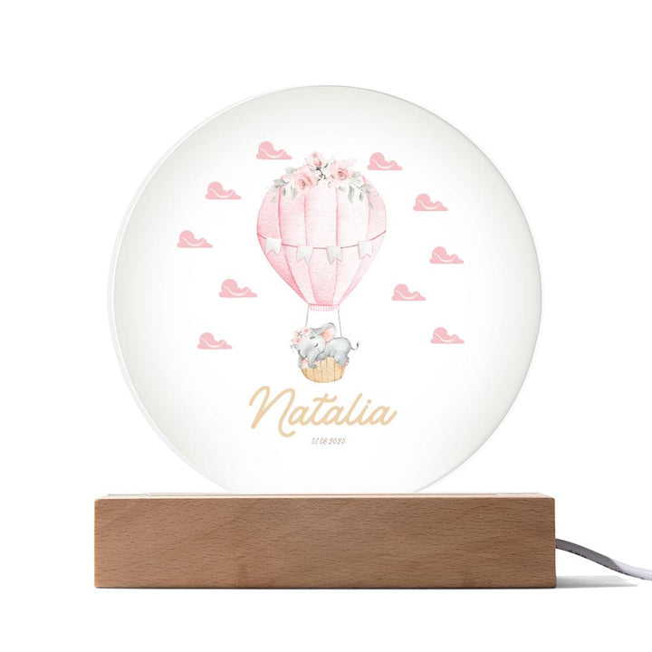 Cute Childs Name Personalized night light, baby gifts, Girl Gift, Hot air ballon Light,  Bedroom LED Decor Sign,Daughter,Grandbaby Kids Gift