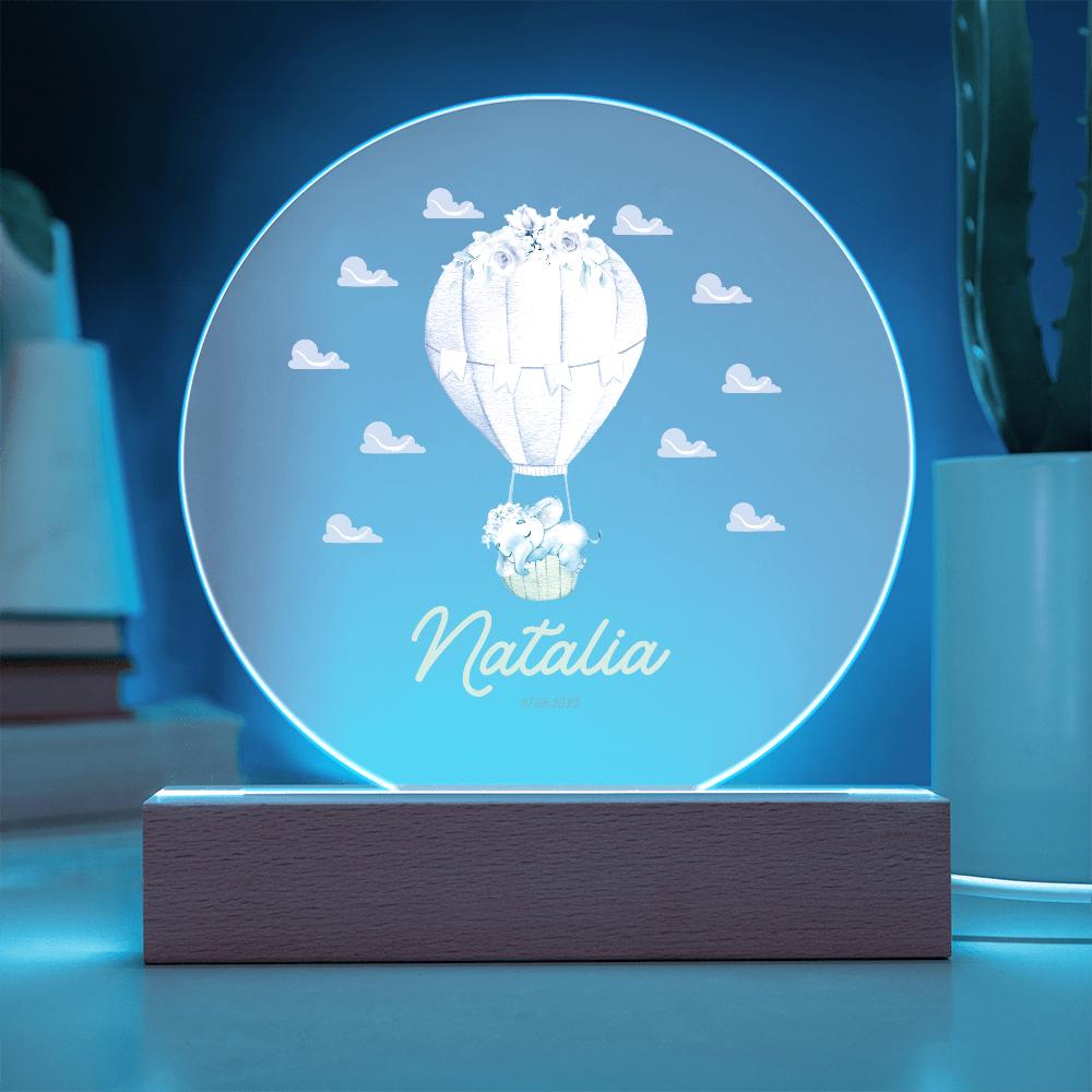 Cute Childs Name Personalized night light, baby gifts, Girl Gift, Hot air ballon Light,  Bedroom LED Decor Sign,Daughter,Grandbaby Kids Gift