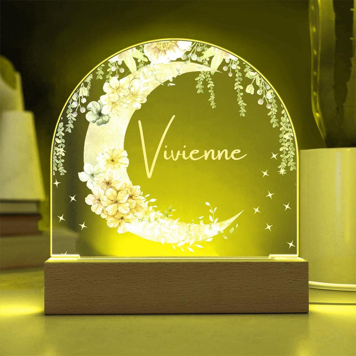 Floral Moon Nightlight