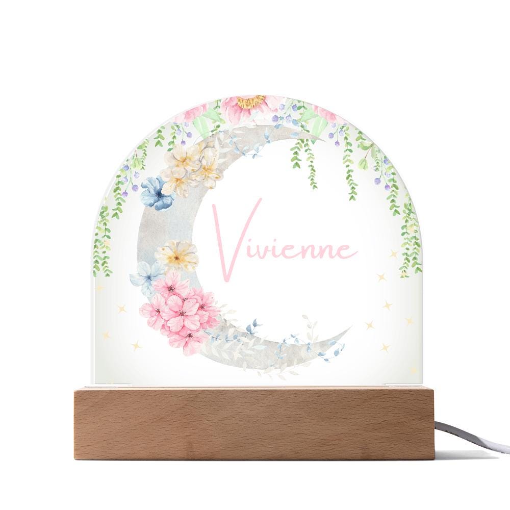 Floral Moon Nightlight