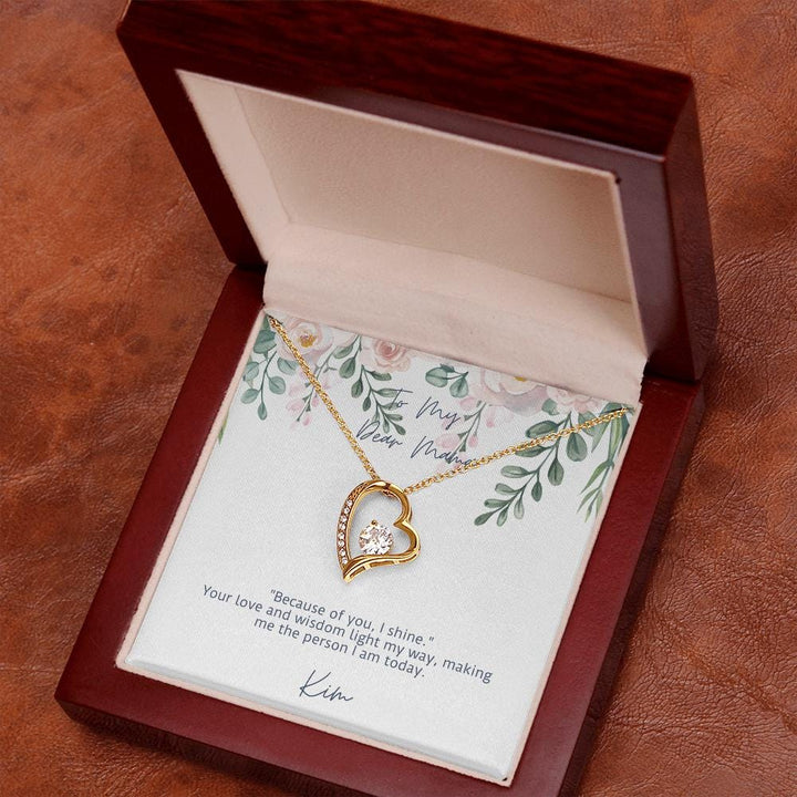 To my Dear Mama Necklace with Custom Card