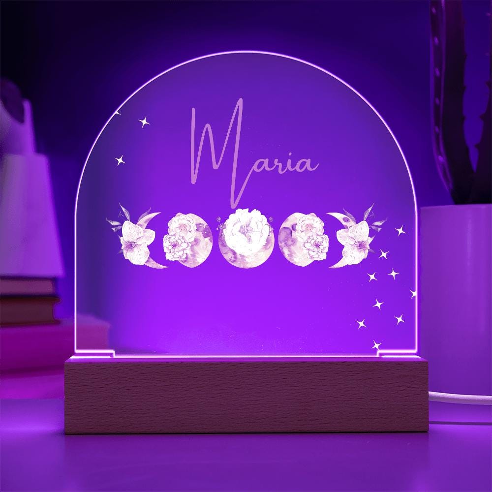 Floral Moon Nightlight