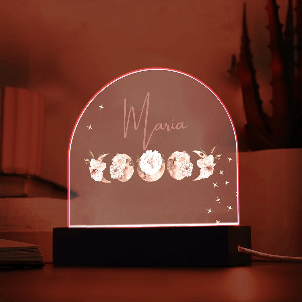 Floral Moon Nightlight