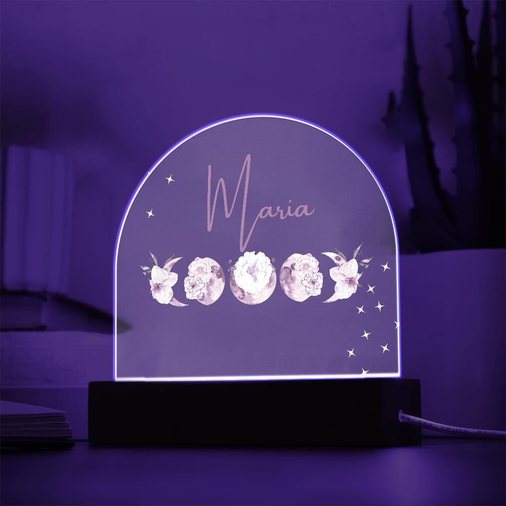 Floral Moon Nightlight