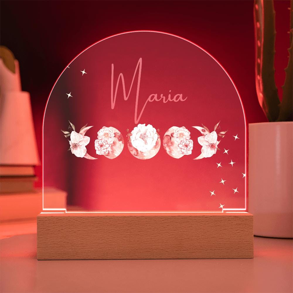 Floral Moon Nightlight