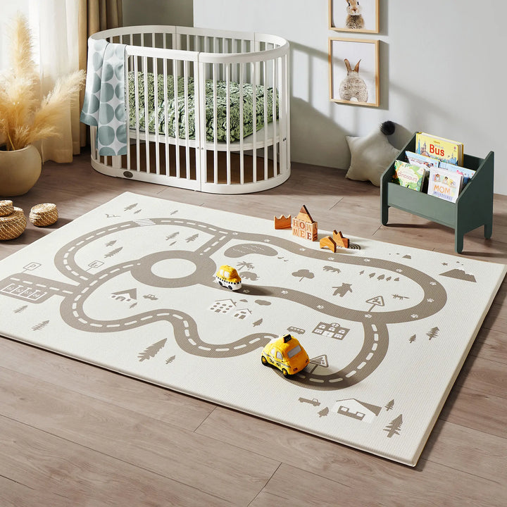 Tiny Land® Double-Sided Baby Playmat Urban Zoo Adventure