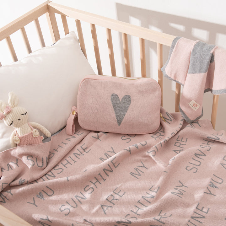 You Are My Sunshine Organic Cotton Baby Blanket and Burp Cloth Set