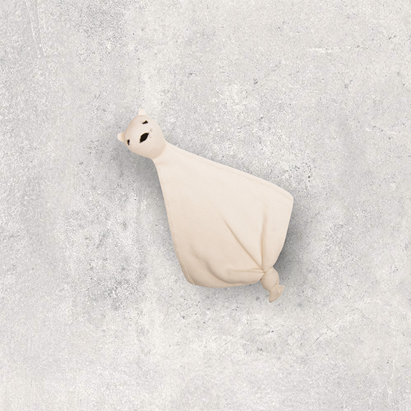 Elegant Organic Cotton Baby Blanket and Teddy Lovie Set