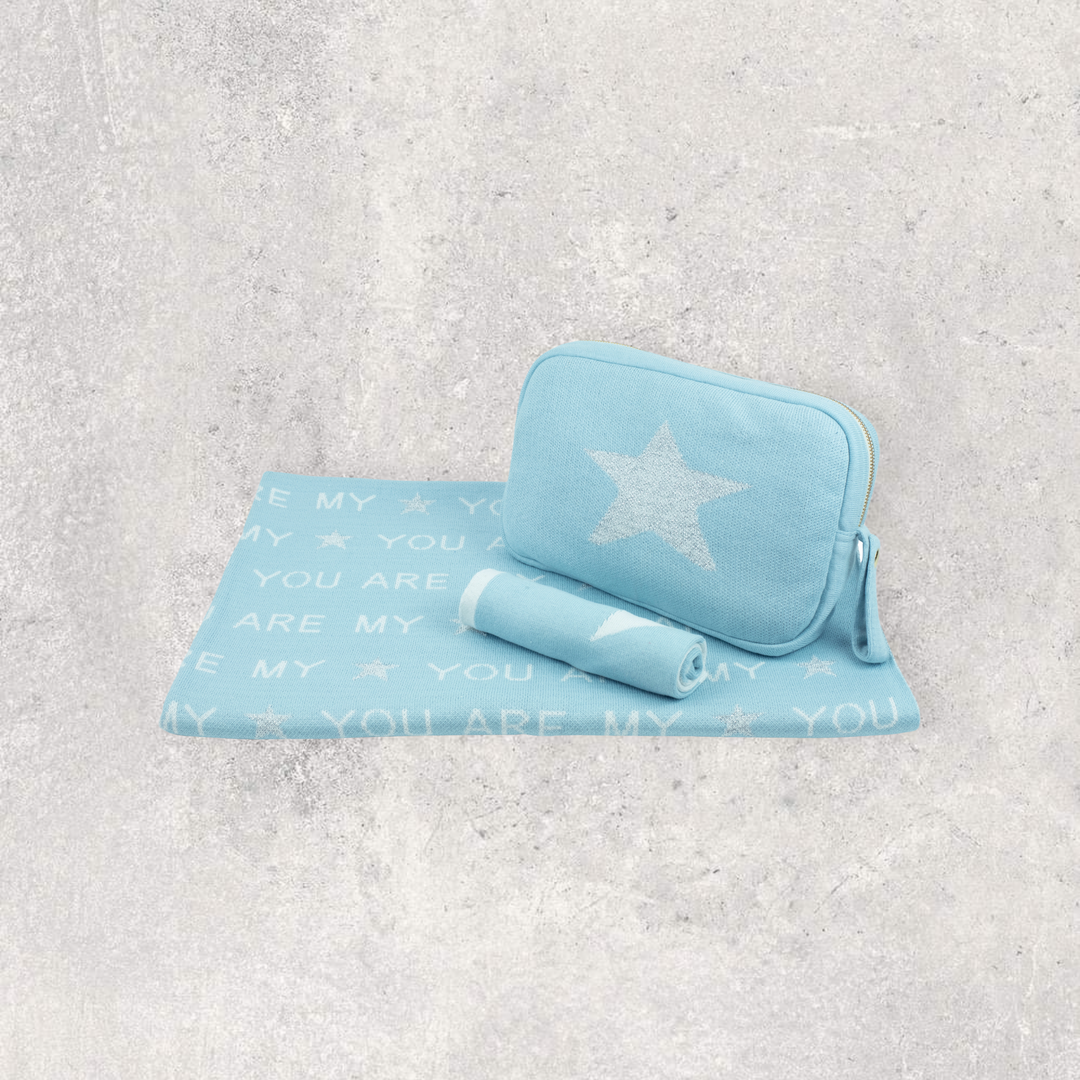 You Are My Star Baby Blanket Gift Set - Blue