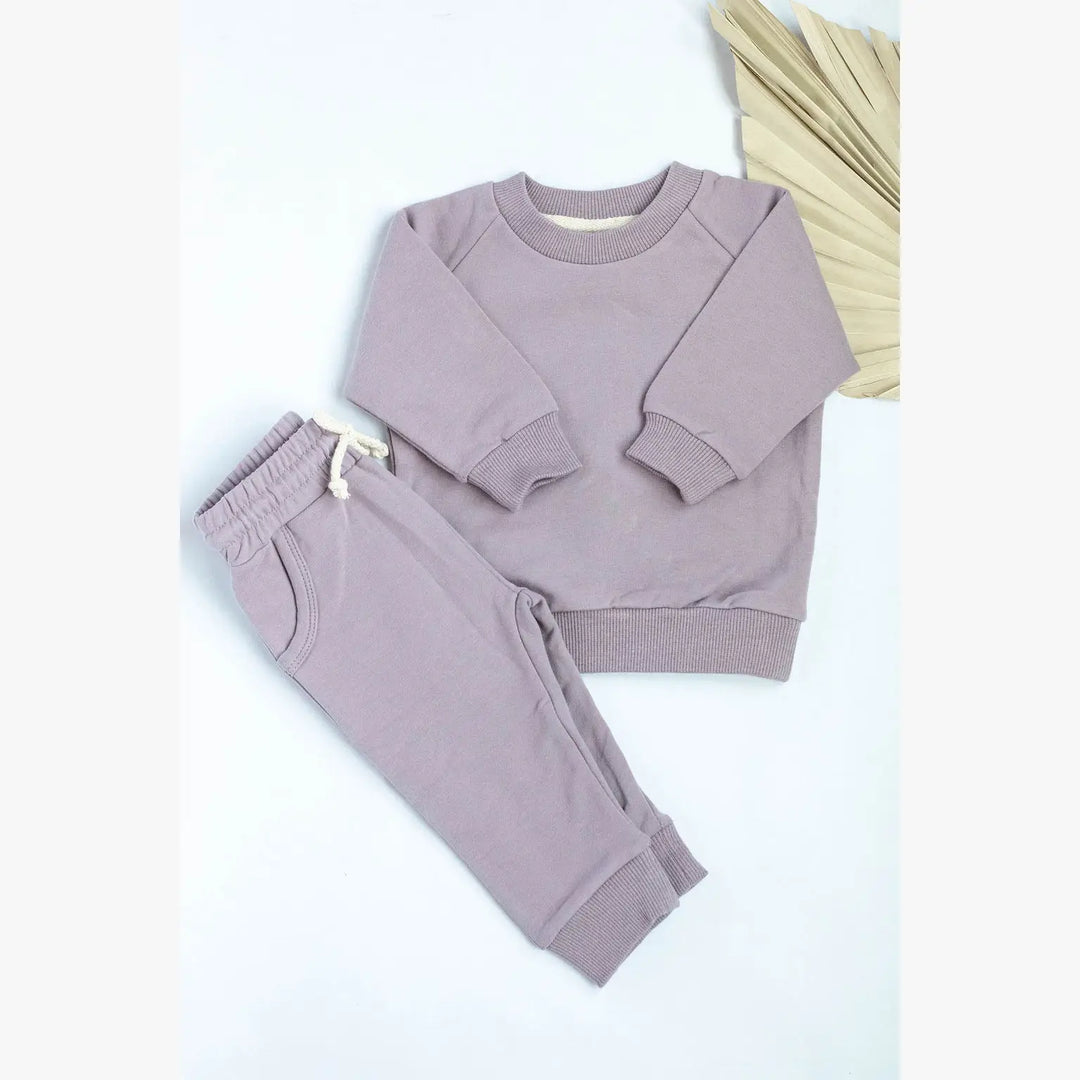 Organic 2 piece set Sweatshirt + pants casual neutral