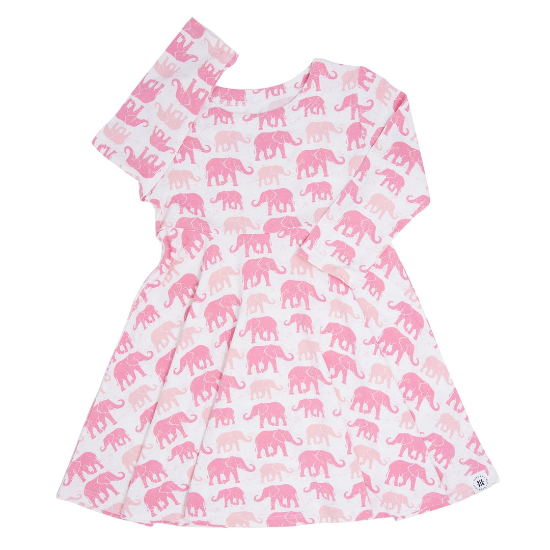 pink elephant dress Pink Elephant Orange Tropical Scene Dress Loose Women'S Dress Beach Dresses With Pockets Dresses For Womens