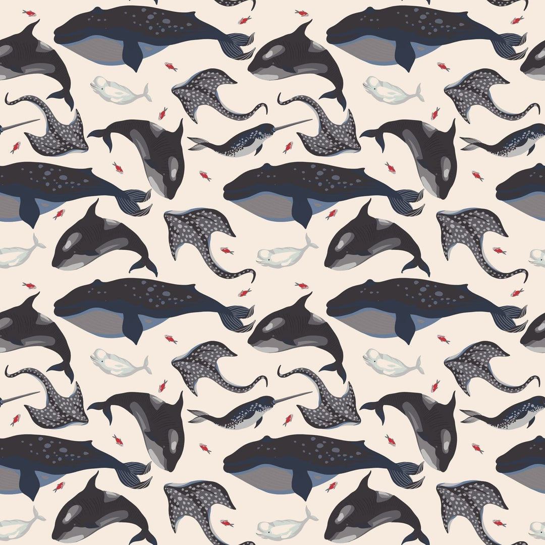 Deep Sea Creatures Whale Cap Sleeve Swirly Girl