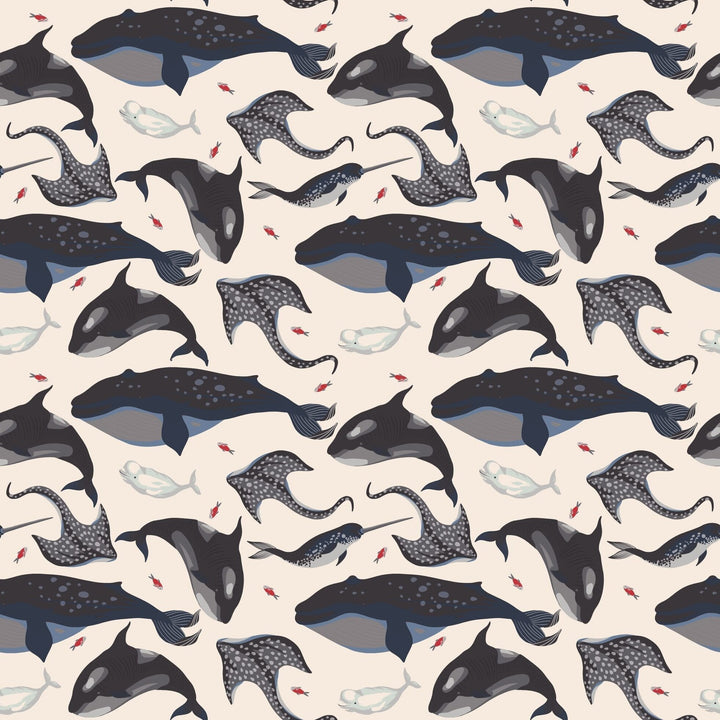 Deep Sea Creatures Whale Cap Sleeve Swirly Girl