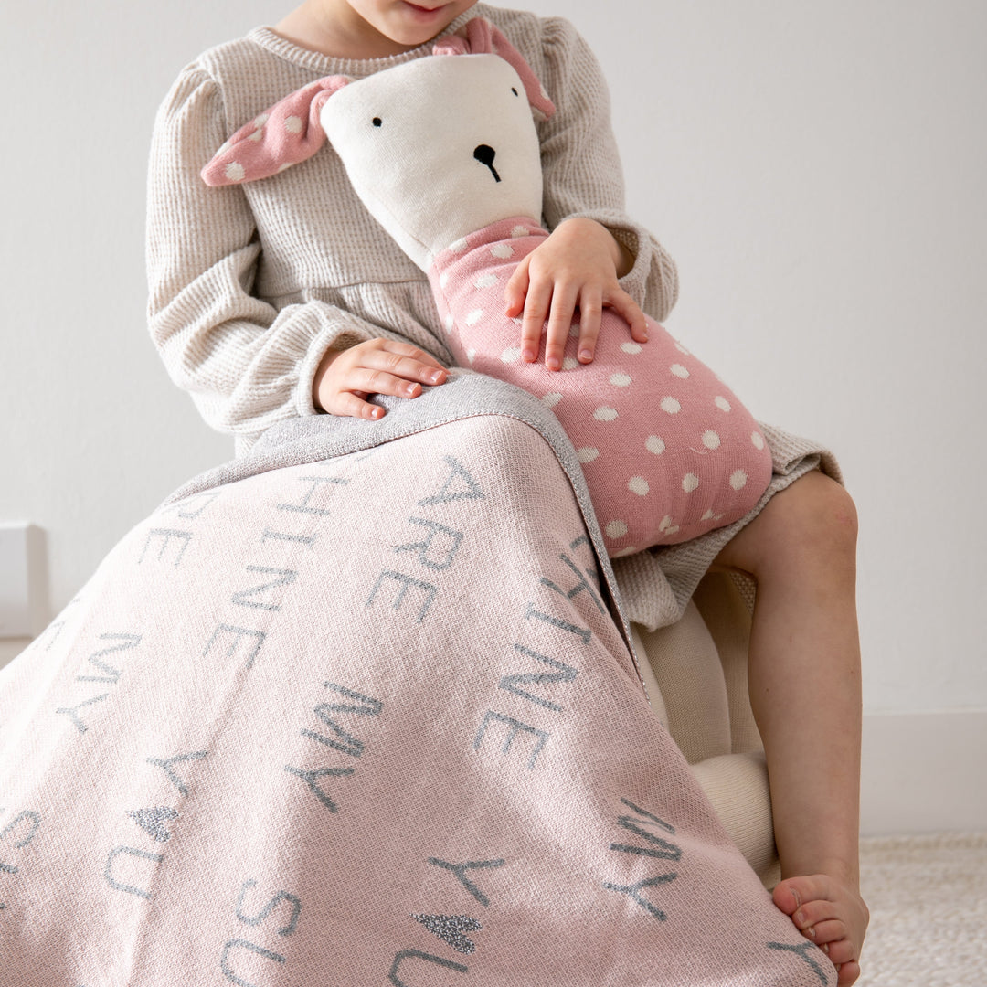 You Are My Sunshine Organic Cotton Baby Blanket and Burp Cloth Set