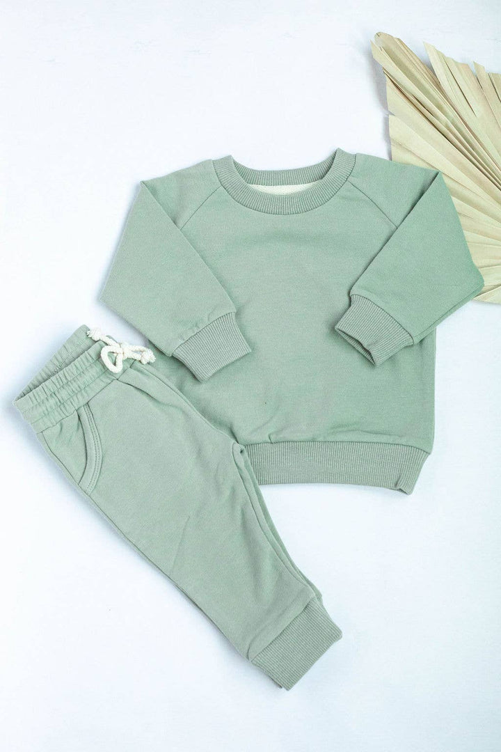 Organic 2 piece set Sweatshirt + pants casual neutral